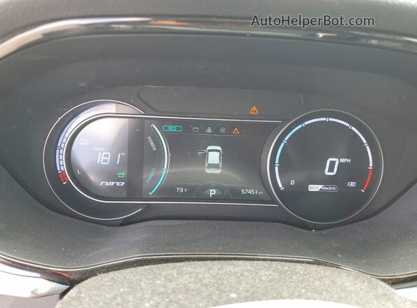 KNDCC3LG8L5070593 2020 KIA NIRO Gray Սարքավորումների վահանակի տեսք