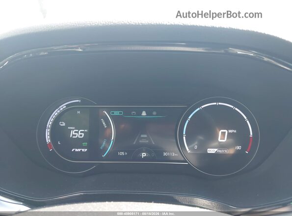 KNDCC3LGXM5098493 2021 KIA NIRO EV Black Հետևի նստատեղերի տեսք