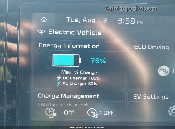 KNDCC3LGXM5098493 2021 KIA NIRO EV Black 