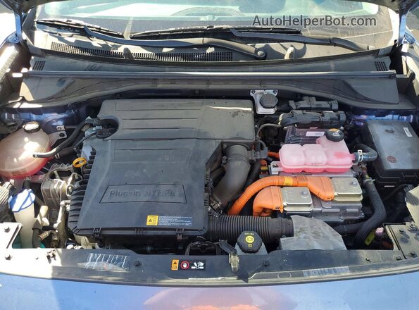 KNDCD3LD2N5537982 2022 KIA NIRO Blue Widok komory silnika