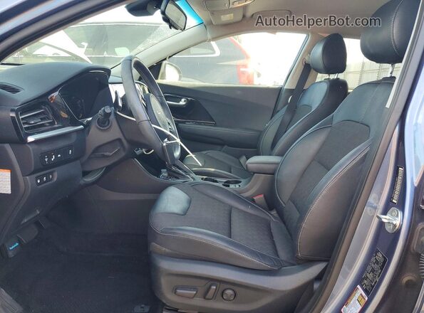 KNDCD3LD2N5537982 2022 KIA NIRO Blue Widok wnętrza z przodu