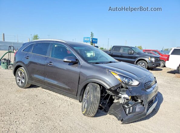 KNDCD3LD5L5387430 2020 KIA NIRO Gray Przód prawy