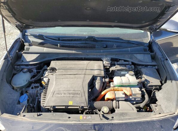 KNDCD3LD5L5387430 2020 KIA NIRO Gray Widok komory silnika