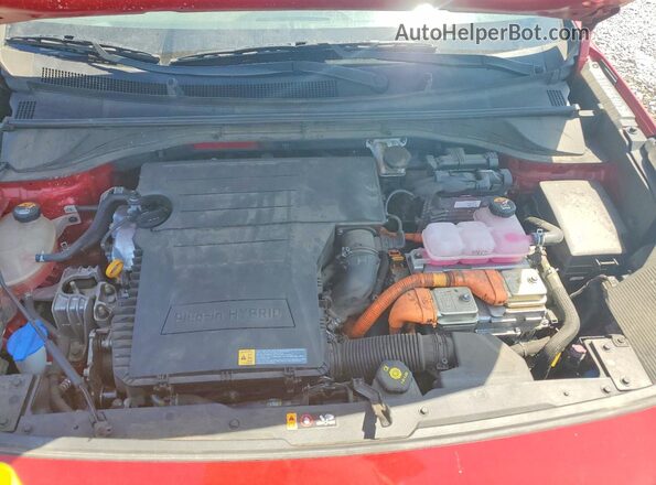 KNDCD3LD6N5547057 2022 KIA NIRO Красный Вид подкапотного пространства