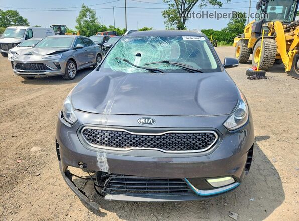 KNDCD3LD7K5312209 2019 KIA NIRO Black წინა ხედი