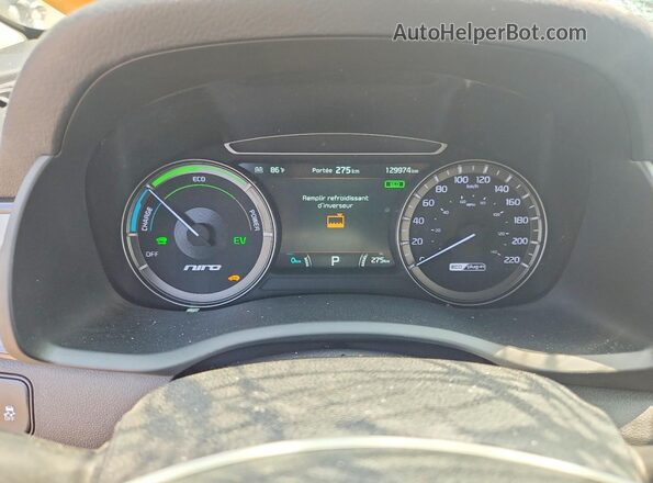 KNDCD3LD7K5312209 2019 KIA NIRO Black ხელსაწყოთა პანელის ხედი