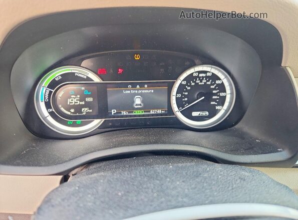 KNDCD3LDXK5222634 2019 KIA NIRO Charcoal Вид щитка приладів
