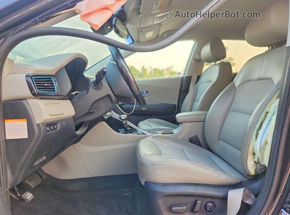KNDCD3LDXK5222634 2019 KIA NIRO Charcoal Вид салону спереду
