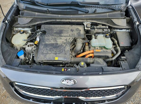 KNDCE3LC1H5063418 2017 KIA NIRO Gray ძრავის განყოფილების ხედი