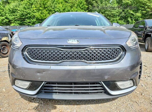 KNDCE3LC1H5063418 2017 KIA NIRO Gray წინა ხედი