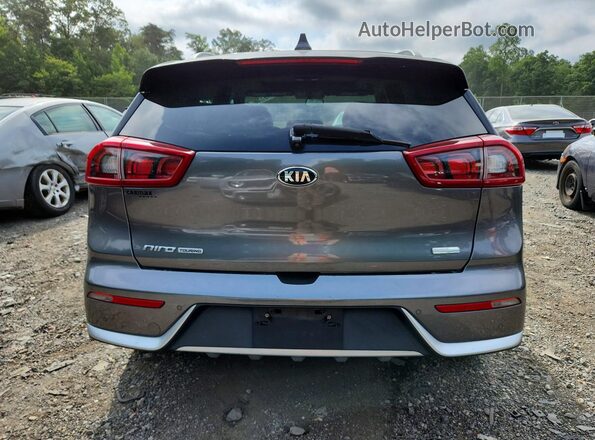 KNDCE3LC1H5063418 2017 KIA NIRO Gray უკანა ხედი