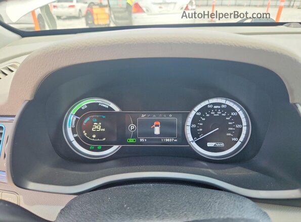 KNDCE3LC1J5186111 2018 KIA NIRO White Instrument cluster view