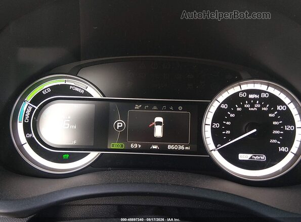 KNDCE3LC5H5051546 2017 KIA NIRO Black უკანა სავარძლების ხედი