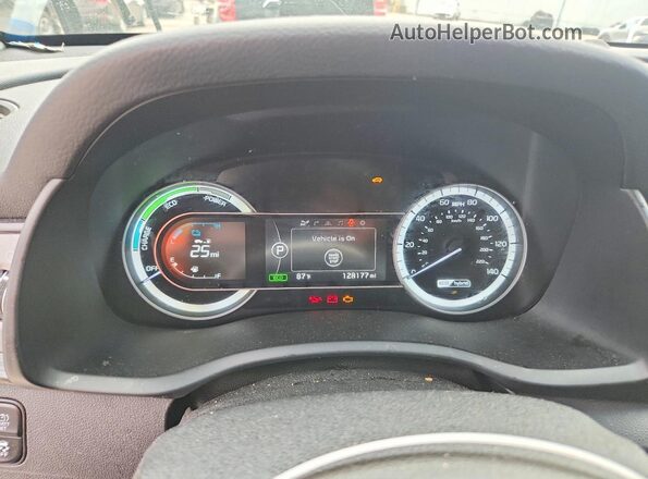 KNDCE3LC5J5174480 2018 KIA NIRO Purple Vista del cuadro de instrumentos