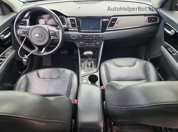 KNDCE3LC5J5174480 2018 KIA NIRO Purple Vista del salpicadero
