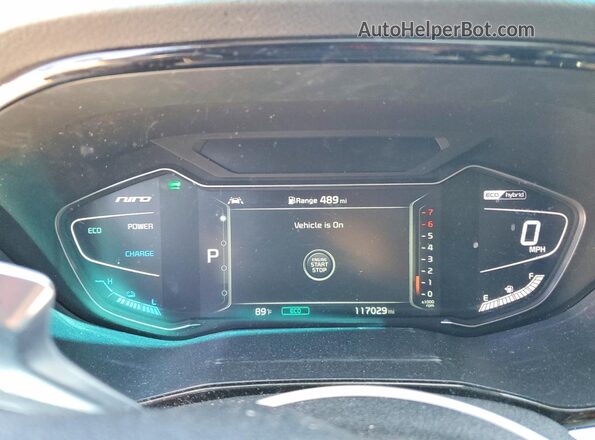 KNDCE3LC6L5440091 2020 KIA NIRO Blue Vista del cuadro de instrumentos