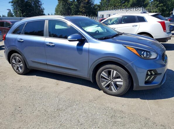 KNDCE3LC6L5440091 2020 KIA NIRO Blue Delantero derecho