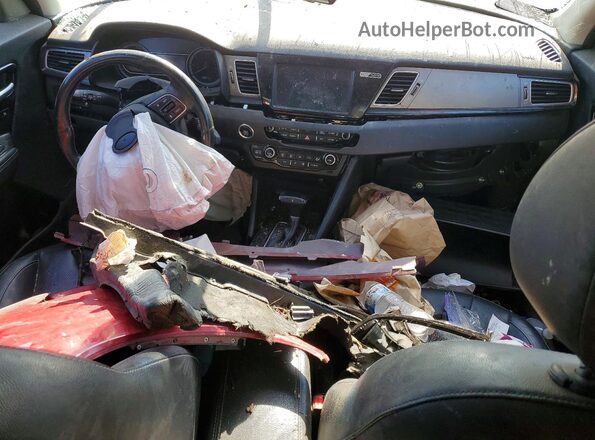KNDCE3LC7J5171337 2018 KIA NIRO Maroon Առջևի վահանակի տեսք