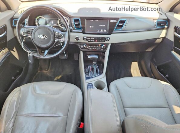KNDCE3LC7K5240285 2019 KIA NIRO Blue Առջևի վահանակի տեսք