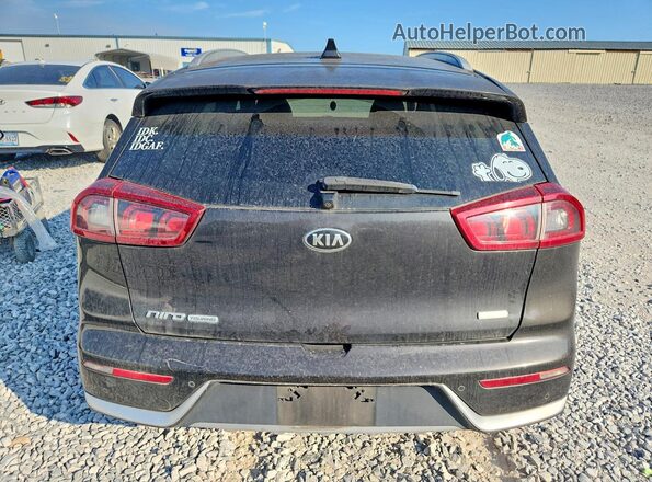KNDCE3LC8H5063920 2017 KIA NIRO Black Հետևի տեսք