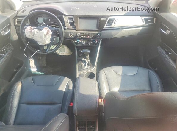 KNDCE3LC8H5090406 2017 KIA NIRO Burgundy წინა პანელის ხედი