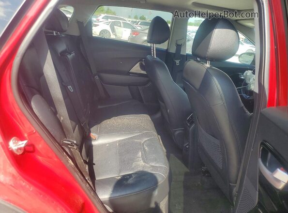 KNDCE3LC8H5090406 2017 KIA NIRO Burgundy უკანა სავარძლების ხედი