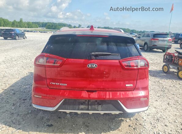 KNDCE3LC8H5090406 2017 KIA NIRO Burgundy უკანა ხედი