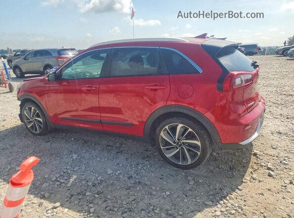 KNDCE3LC8H5090406 2017 KIA NIRO Burgundy უკანა მარცხენა