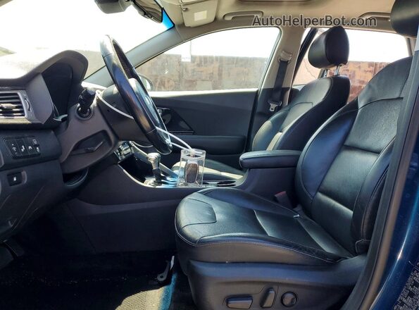 KNDCE3LC8K5324471 2019 KIA NIRO Blue წინა სალონის ხედი