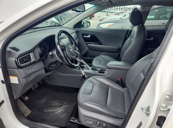 KNDCE3LC9K5223939 2019 KIA NIRO White Vista interior delantera