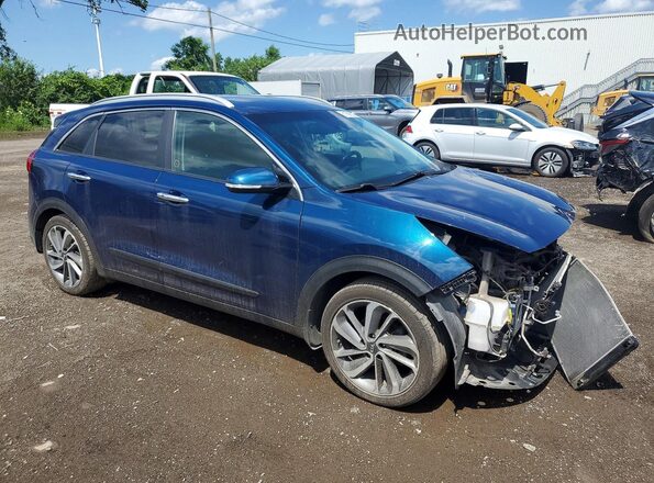 KNDCE3LC9K5321174 2019 KIA NIRO Blue Передня права чверть