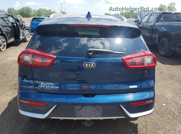 KNDCE3LC9K5321174 2019 KIA NIRO Blue Вид ззаду