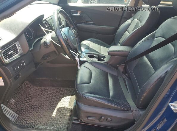 KNDCE3LC9K5321174 2019 KIA NIRO Blue Вид салону спереду