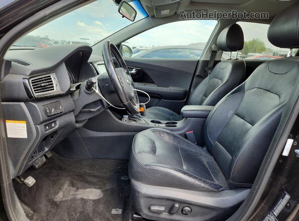 KNDCE3LCXH5056032 2017 KIA NIRO Black VIN კოდის სტიკერის ხედი