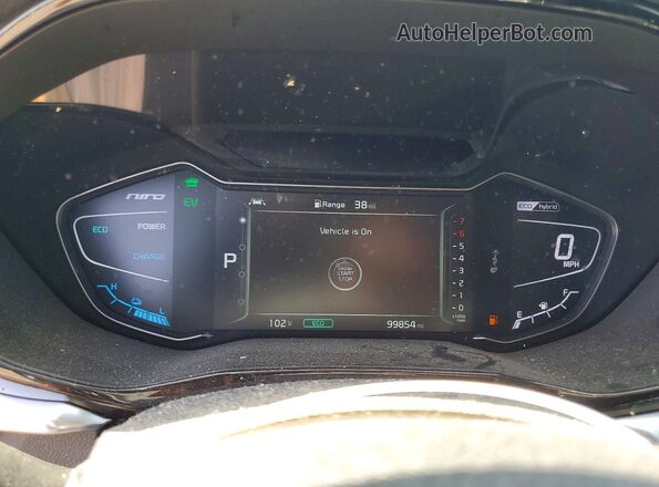 KNDCE3LCXN5546367 2022 KIA NIRO Gray Вид щитка приладів