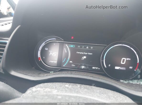 KNDCE3LG2K5009992 2019 KIA NIRO EV Black უკანა სავარძლების ხედი