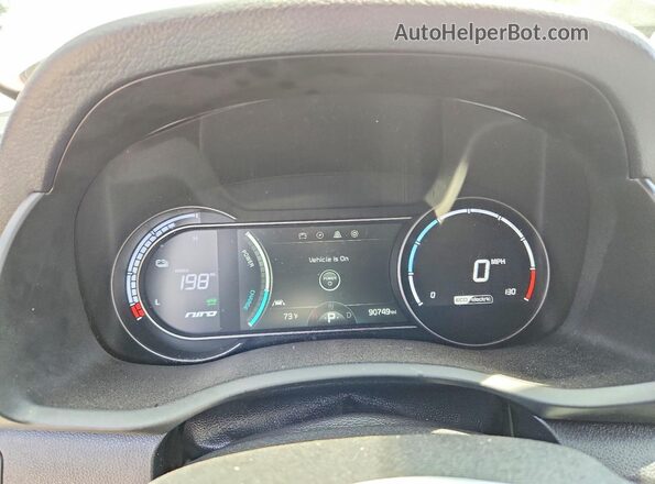 KNDCE3LG5K5006083 2019 KIA NIRO Silver ხელსაწყოთა პანელის ხედი