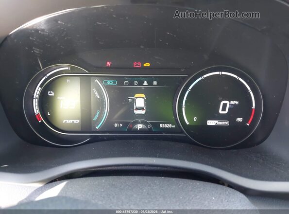 KNDCE3LG8K5030295 2019 KIA NIRO EV Dark Blue Հետևի նստատեղերի տեսք