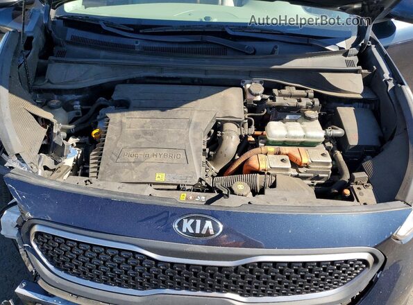 KNDCM3LD3K5350777 2019 KIA NIRO Gray Vista del compartimento del motor
