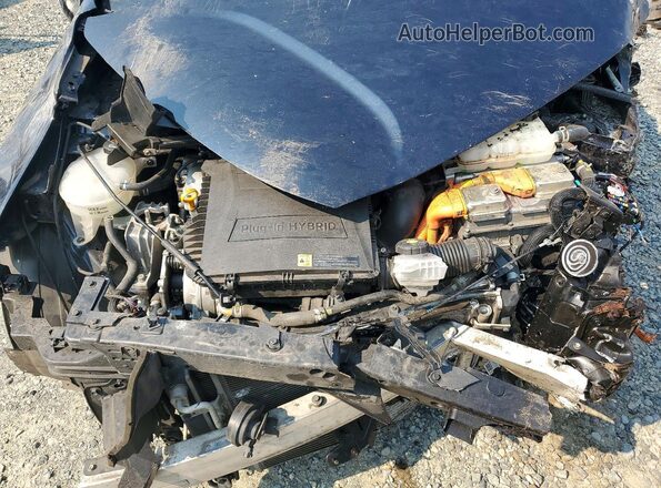 KNDCM3LD5K5265245 2019 KIA NIRO Black ძრავის განყოფილების ხედი