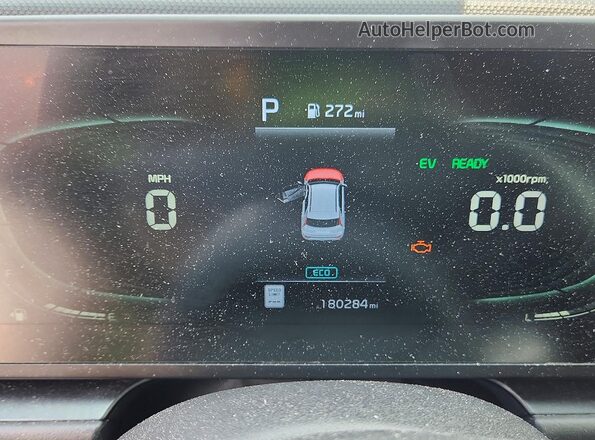 KNDCP3LE1P5082304 2023 KIA NIRO Gray Սարքավորումների վահանակի տեսք