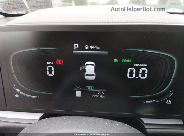 KNDCP3LE1P5086515 2023 KIA NIRO Gray Vista de los asientos traseros
