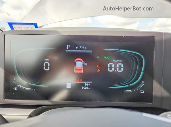 KNDCP3LE1T5347426 2026 KIA NIRO Silver Widok zestawu wskaźników