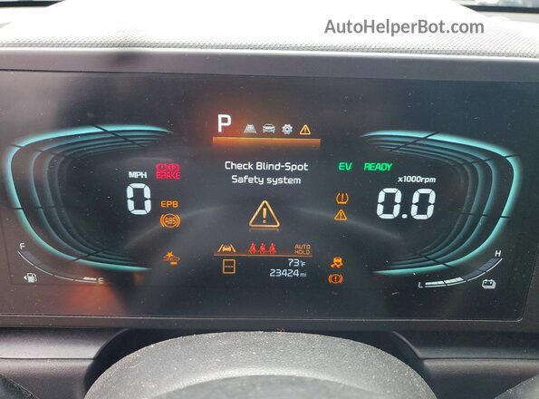 KNDCP3LE2T5322969 2026 KIA NIRO Серый Вид щитка приборов