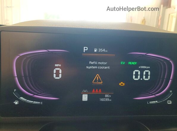 KNDCP3LE2T5324527 2026 KIA NIRO Red Vista del cuadro de instrumentos