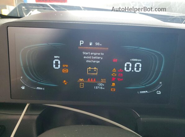 KNDCP3LE4T5319054 2026 KIA NIRO Gray Вид щитка приладів