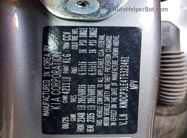 KNDCP3LE4T5323461 2026 KIA NIRO Gray Widok komory silnika