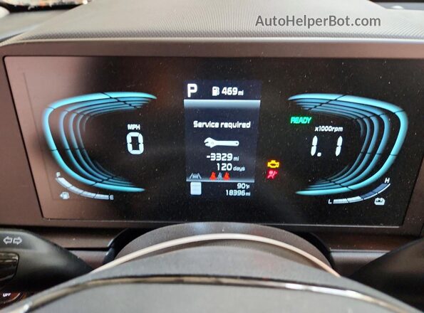 KNDCP3LE4T5336923 2026 KIA NIRO Black Vista del cuadro de instrumentos