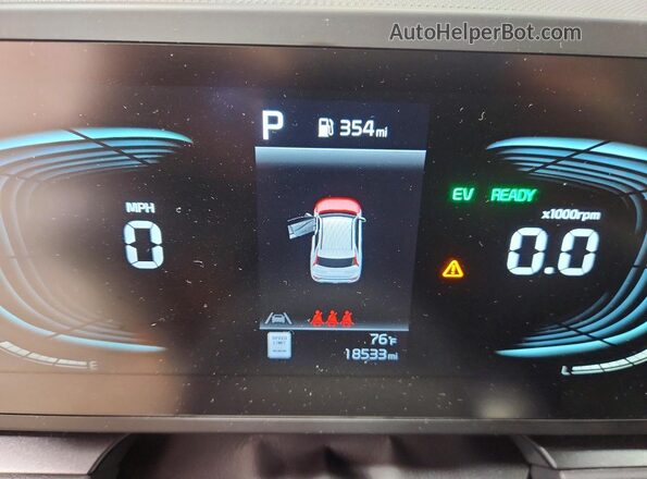 KNDCP3LE5T5341838 2026 KIA NIRO Silver Instrument cluster view