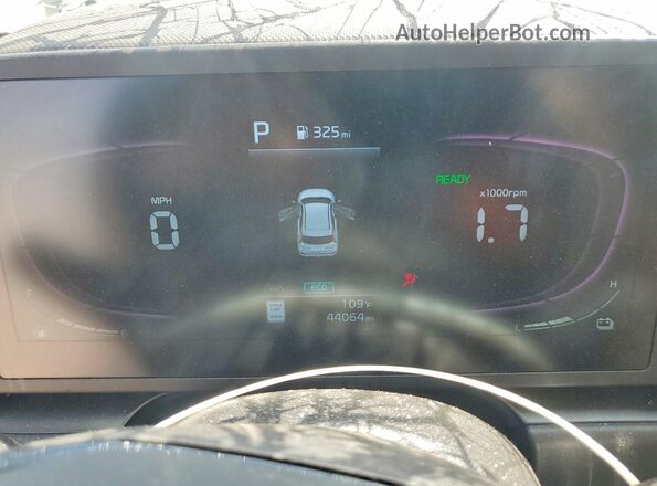 KNDCP3LE6P5084968 2023 KIA NIRO White ხელსაწყოთა პანელის ხედი